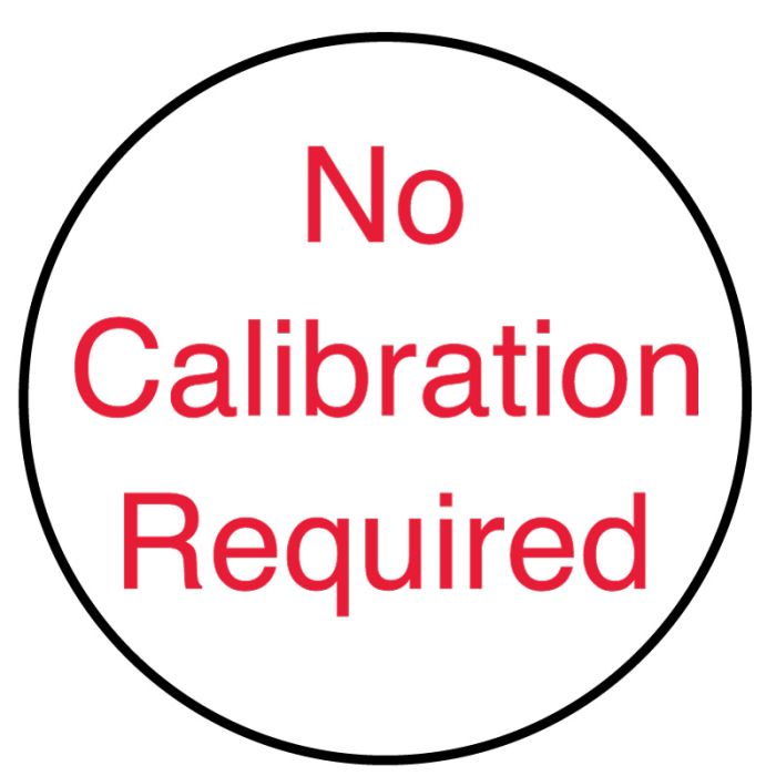 No Calibration Required, 3/4" x 3/4" main product photo
