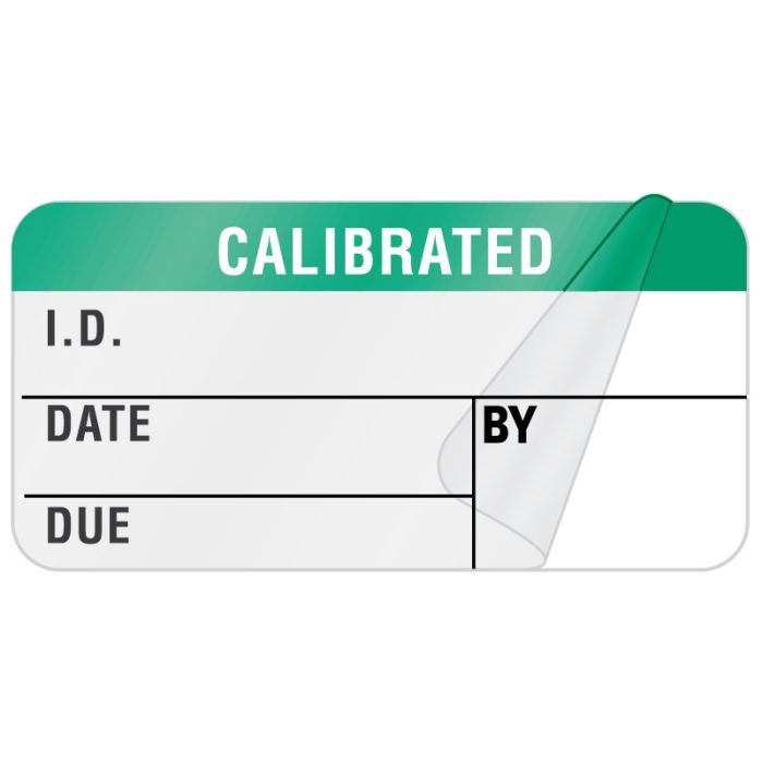 ID Green, Calibration Label, 1-1/2" x 3/4" main product photo