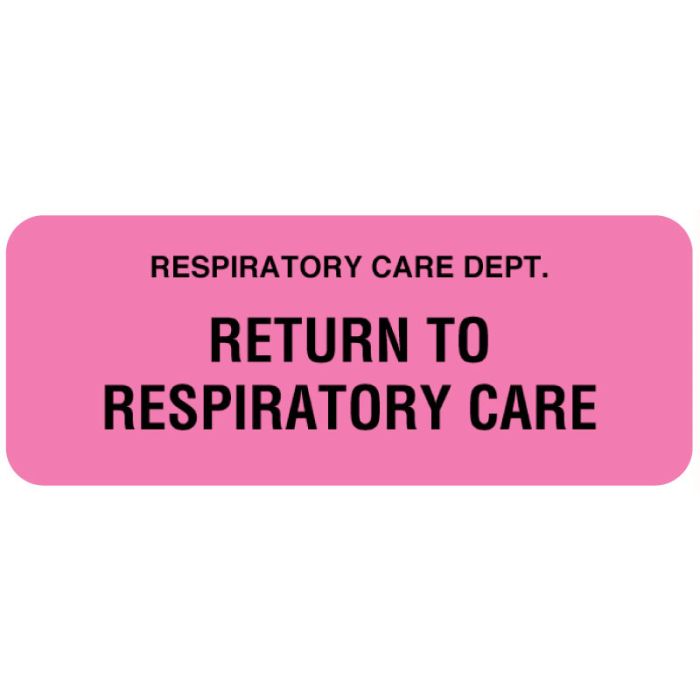 Oxygen Therapy And Treatment Label, 2-1/4" x 7/8" main product photo