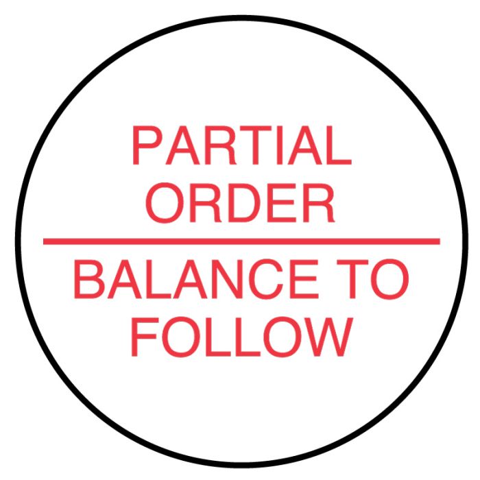 Partial Order, Medication Instruction Label, 3/4" x 3/4" main product photo