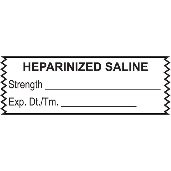 Anesthesia Tape, Heparinized Saline, 1-1/2" x 1/2" main product photo