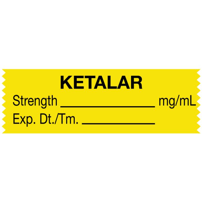 Anesthesia Tape, Ketalar mg/mL, 1-1/2" x 1/2" main product photo