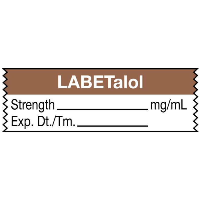 Anesthesia Tape, Labetalol mg/mL, 1-1/2 x 1/2