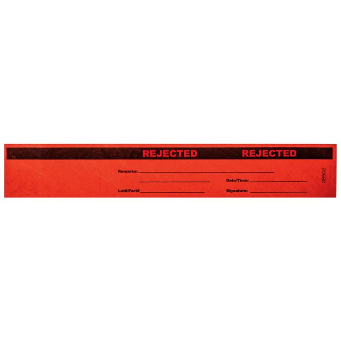 Rejected Tyvek Status Band,12" x 2" main product photo