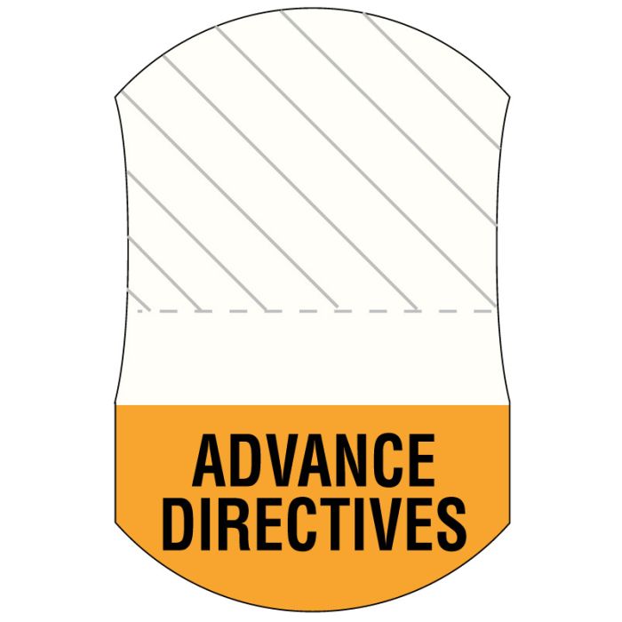 Advance Directives, Message UniTab Flag, 1-7/16" x 15/16" main product photo