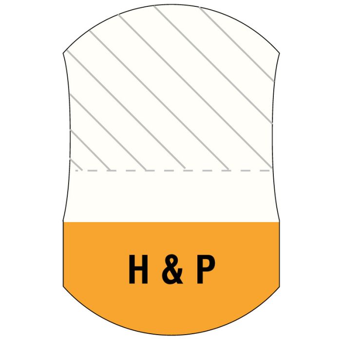 H & P, Message UniTab Flag, 1-7/16" x 15/16" main product photo