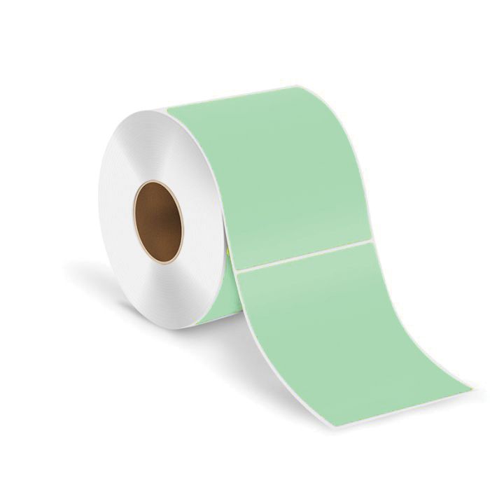 Direct Thermal Labels 4" x 6", Green main product photo
