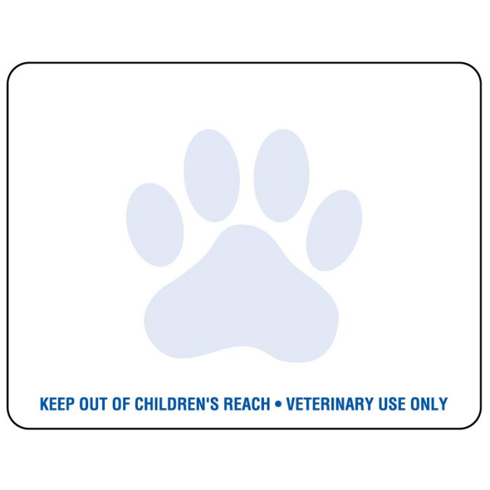 Paw Print Thermal Label for Dymo Labelwriter Printers, 2-1/8" x 2-3/4" main product photo