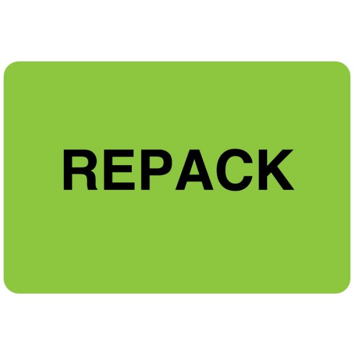 Shipping Label - Repack, 3" x 2" main product photo