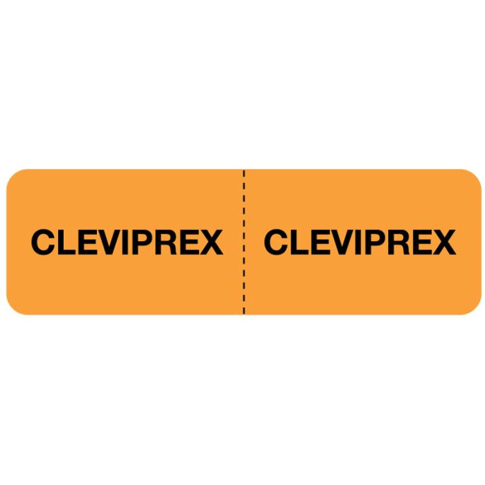 Cleviprex IV Line Identification Label, 3" x 7/8" main product photo