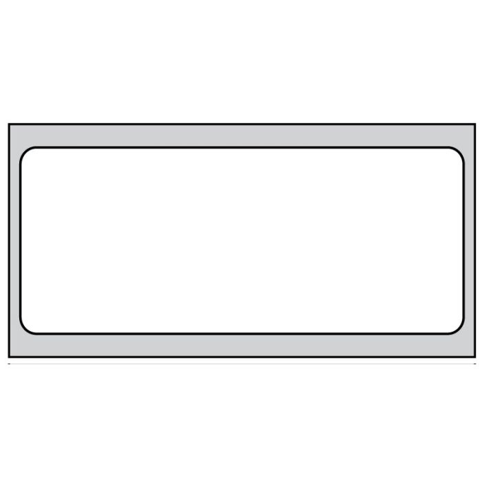 2" x 1" Direct Thermal Printer Label, 3/4" Core, Removable main product photo