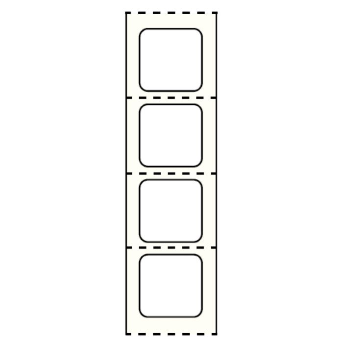 Direct Thermal Slide Label 1-across 7/8" x 7/8" main product photo