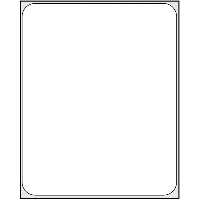 Direct Thermal Printer Label, 3" Core, 4" x 6-1/2" main product photo