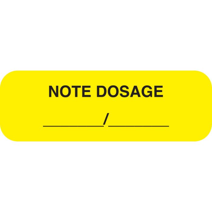 Note Dosage, 1-1/2" x 1/2" main product photo