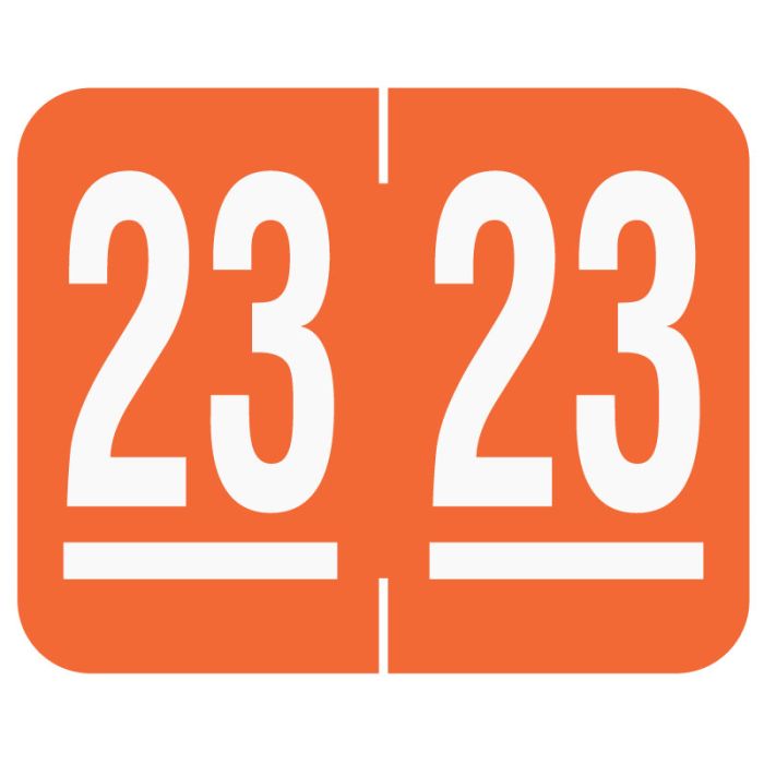 Tab Compatible 2023 Year Label, 11/4" x 1" United Ad Label