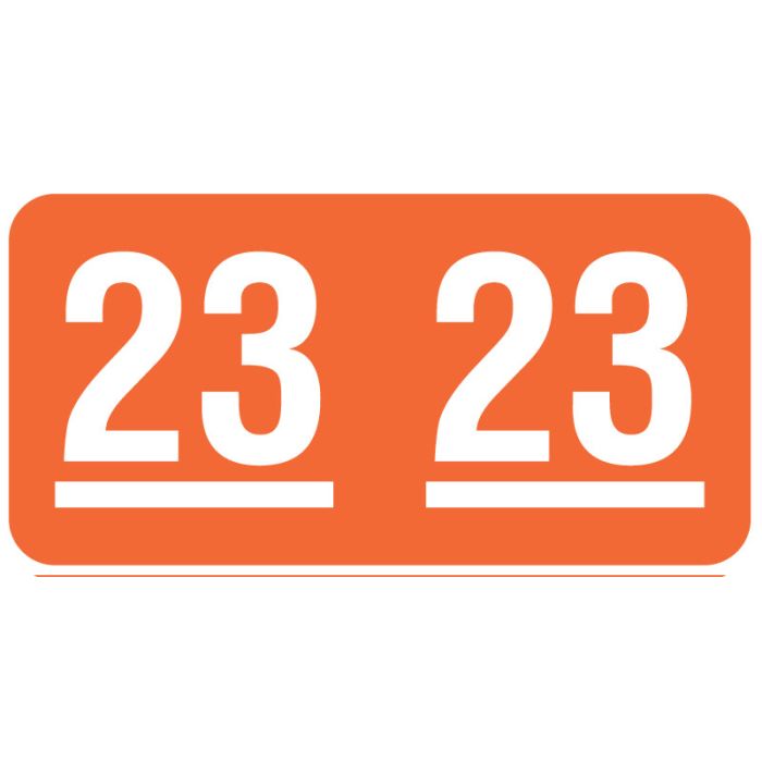 UAL 2023 Year Label, small pack 1" x 1/2" main product photo