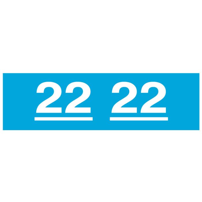 Ames Compatible 2022 Year Label, 1-3/4" x 1/2" main product photo