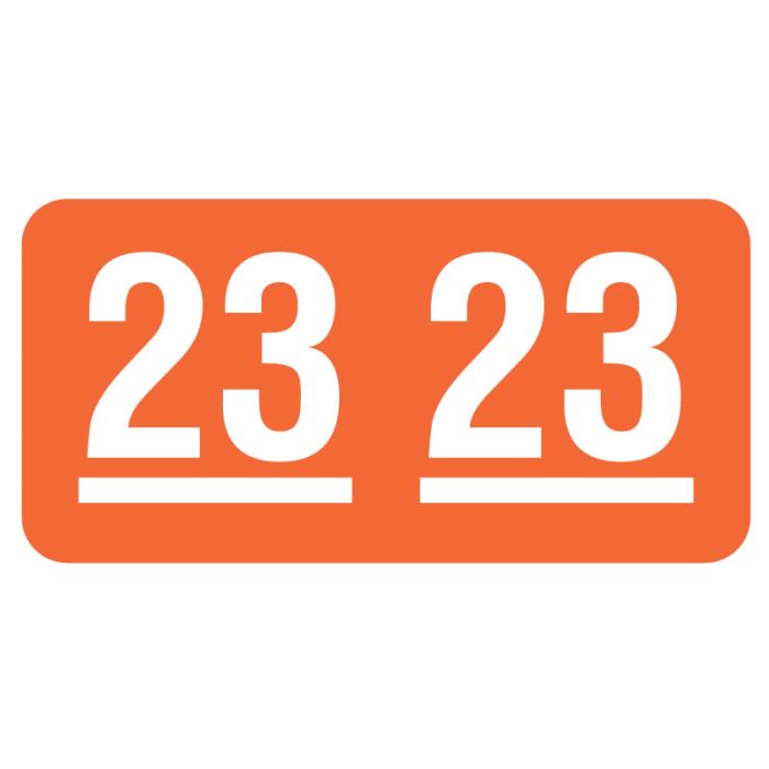 UAL 2023 Year Label, large pack 1" x 1/2" main product photo