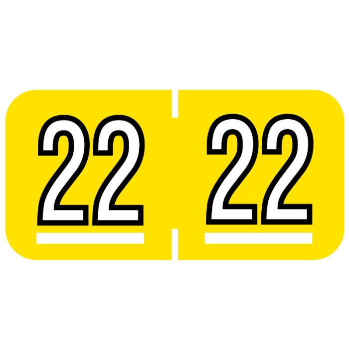 Barkley Compatible 2022 Year Label, 1-1/2" x 3/4" main product photo