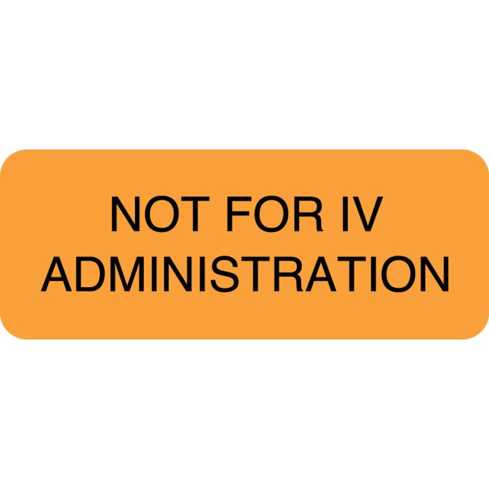 Not For IV Admin, 2-1/4" x 7/8" main product photo