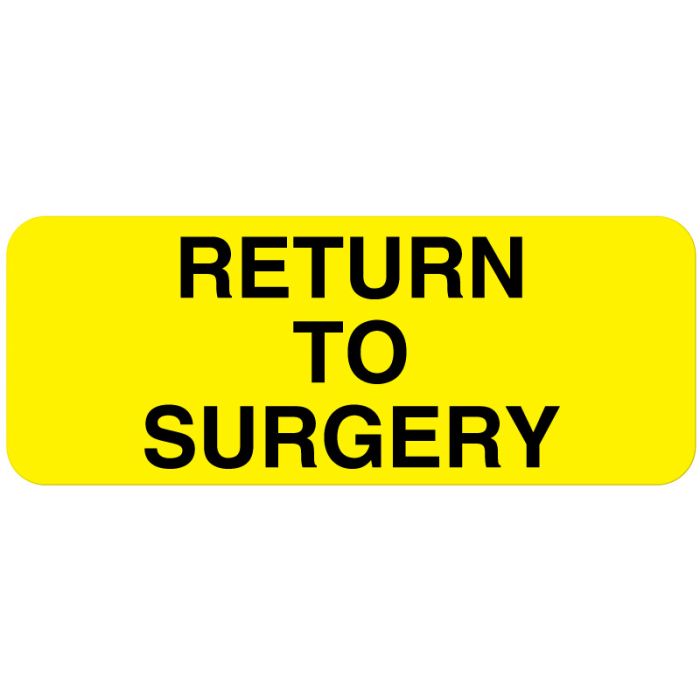 Surgery Department, Equipment Identification Label, 2-1/4" x 7/8" main product photo