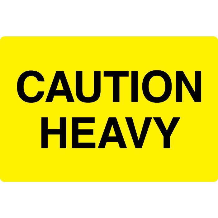 Caution Heavy, Shipping/Warehouse Label, 6" x 4" main product photo