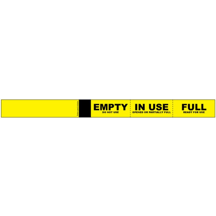 Cylinder Tyvek Status Band, 12" x 1" main product photo