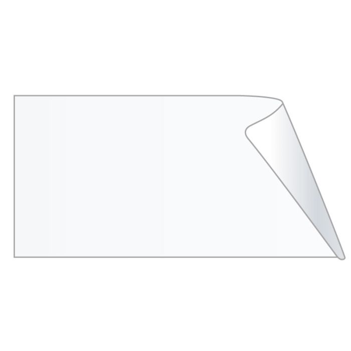 Unishield Clear Label Protector, 3-1/2" x 1-3/4" main product photo