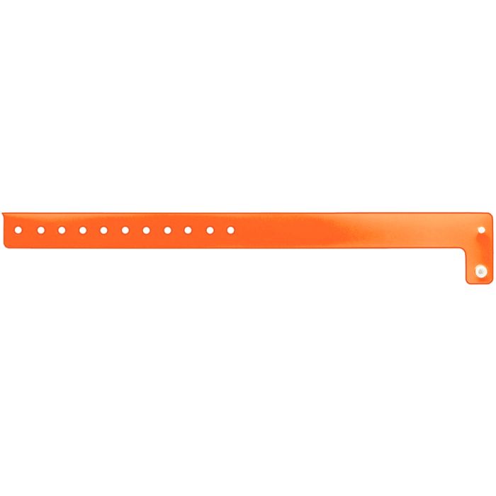 Orange Blank Vinyl Edgeglow Wristband, 10-1/8" x 3/4" main product photo