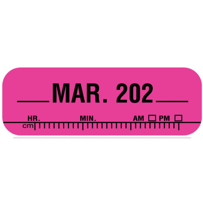 X-Ray Date Label Mar 202__, 1-1/2" x 1/2" main product photo