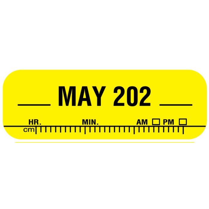 X-Ray Date Label May 202__, 1-1/2" x 1/2" main product photo
