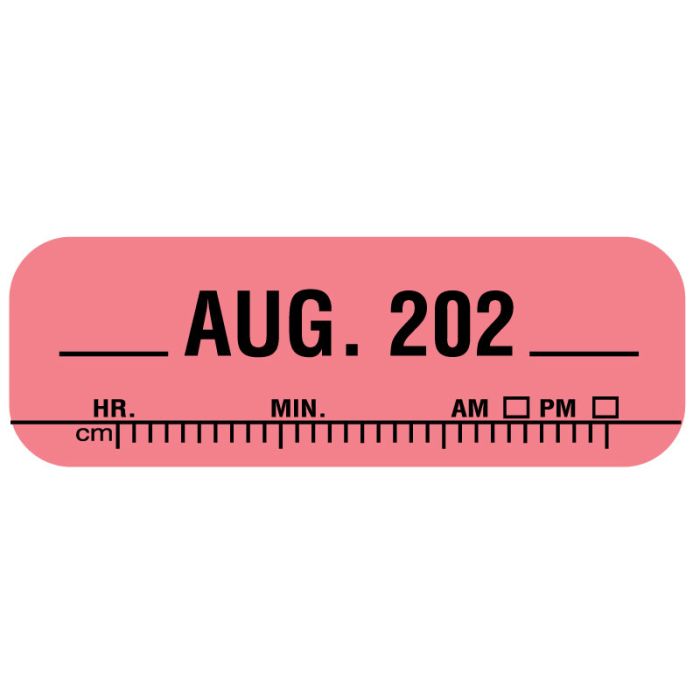 X-Ray Date Label Aug 202__, 1-1/2" x 1/2" main product photo