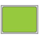 Thermal Transfer Labels, Green Brite, 4.0" x 3.0"