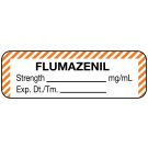 Anesthesia Label, Flumazenil mg/mL  Date Time Initial, 1-1/2" x 1/2"