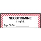 Anesthesia Label, Neostigmine 1 mg/mL, 610, 1-1/2" x 1/2"