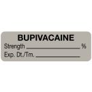 Anesthesia Label, Bupivacaine %, 1-1/2" x 1/2"
