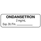 Anesthesia Label, Ondansetron 2 mg/mL, 1-1/2" x 1/2"