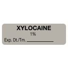 Anesthesia Label, Xylocaine 1%, 1-1/2" x 1/2"