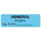 Anesthesia Label, Demerol 50 mg/mL, 1-1/2" x 1/2"