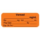 Anesthesia Label, Versed mg/mL, 2" x 3/4"