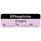 Anesthesia Label, EPInephrine 10 mcg/mL Date Time Initial, 1-1/2" x 1/2"