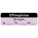 Anesthesia Label, EPInephrine 100 mcg/mL, 1-1/2" x 1/2"