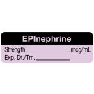 Anesthesia Label, EPInephrine mcg/mL, 1-1/2" x 1/2"