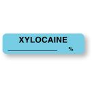 Anesthesia Label, Xylocaine%, 1-1/4" x 5/16"