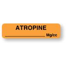 Anesthesia Label, Atropine mg/mL, 1-1/4" x 5/16"