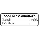 Anesthesia Label, Sodium Bicarbonate mg/mL, 1-1/2" x 1/2"