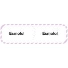 Esmolol, IV Line Identification Label, 3" x 7/8"