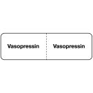 Vasopressin, IV Line Identification Label, 3" x 7/8"
