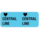 Central Line, IV Line Identification Label, 2-1/4" x 7/8"