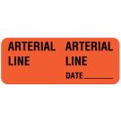 Arterial Line, Line Identification Label, 2-1/4" x 7/8"